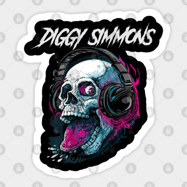 DIGGY SIMMONS BAND Sticker by Tronjoannn-maha asyik 